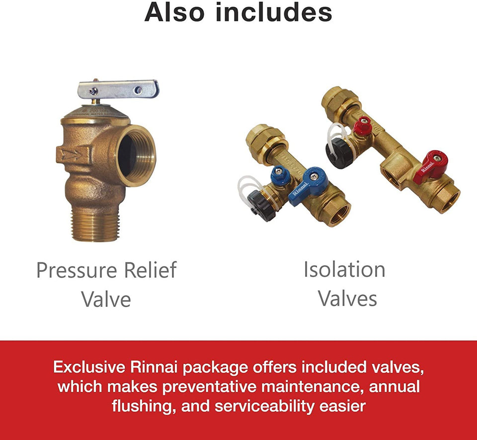 Rinnai RU180iN 10 GPM Indoor Whole Home Natural Gas Condensing Tankless Water Heater New