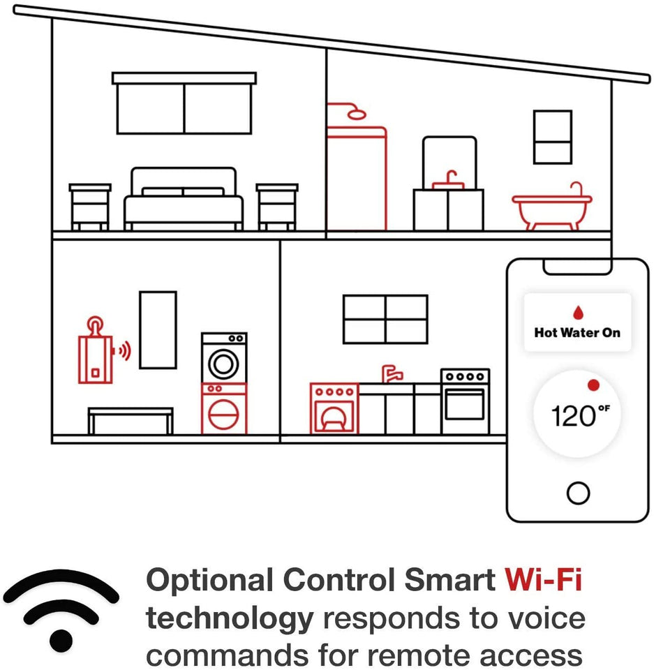 Rinnai V94XiN 9.8 GPM Natural Gas Wi-Fi Indoor Tankless Water Heater New