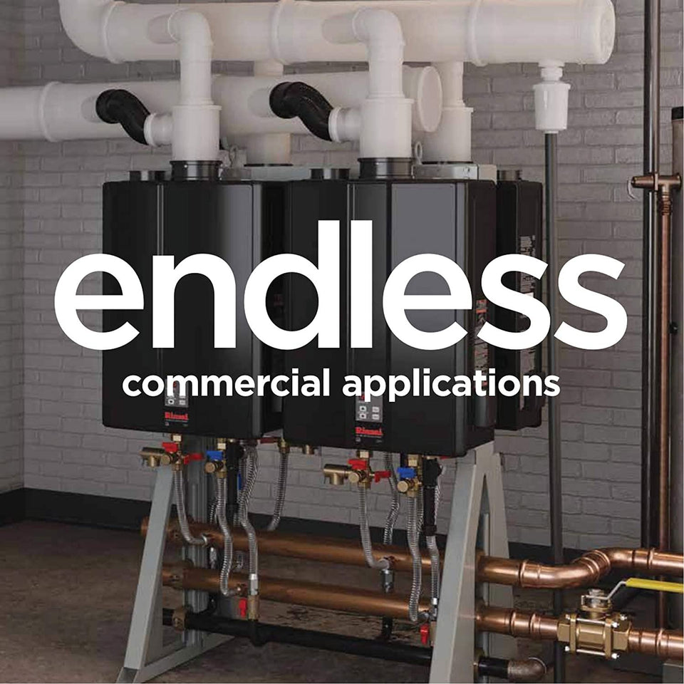Rinnai CU199iN 11 GPM Indoor Commercial Natural Gas Condensing Tankless Water Heater New