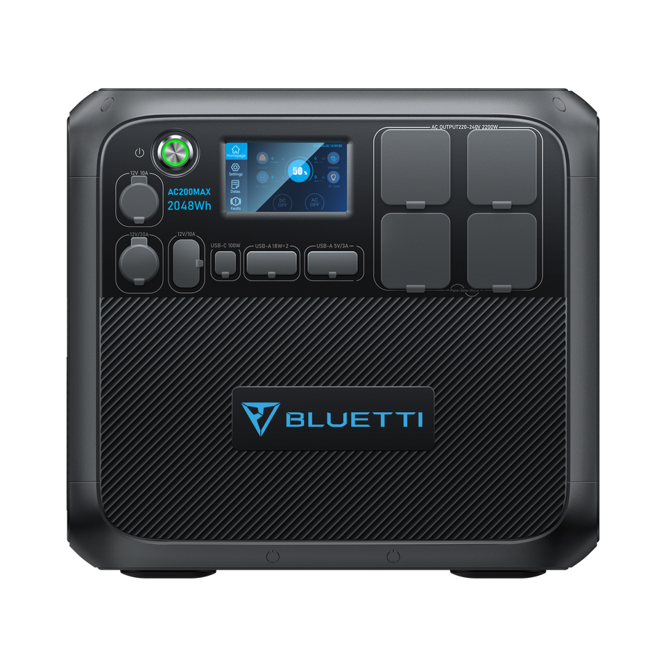 Bluetti AC200MAX 2,200W Portable Power Station with 350W Solar Panel