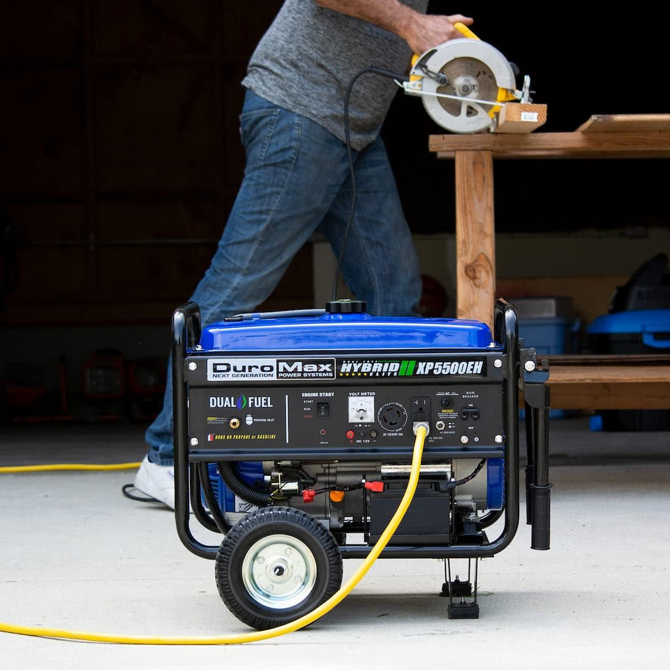 DuroMax XP5500EH 5,500-Watt Portable Dual Fuel Generator