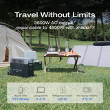 EcoFlow DELTA Pro 3,600 Wh LiFePO4 Portable Power Station — 3,600W AC Solar Generator