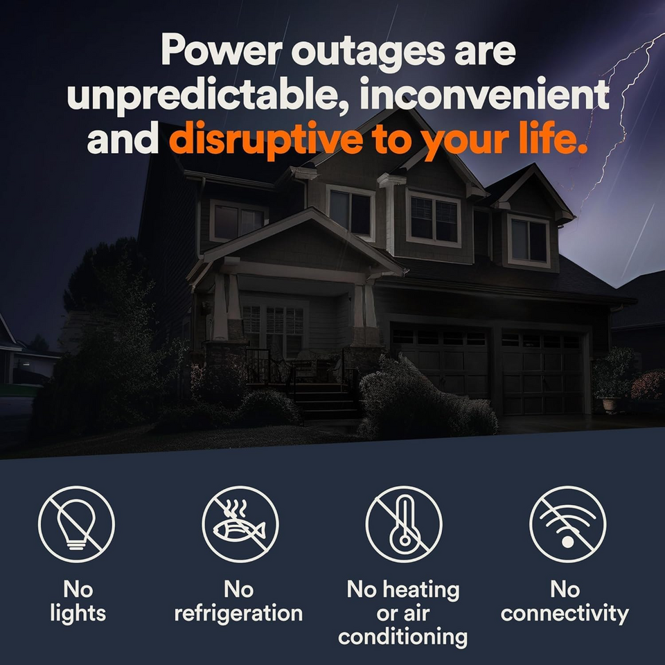 Generac Guardian 22 kW / 19.5 kW Air-Cooled Home Standby Generator with Wi-Fi & 200A Transfer Switch