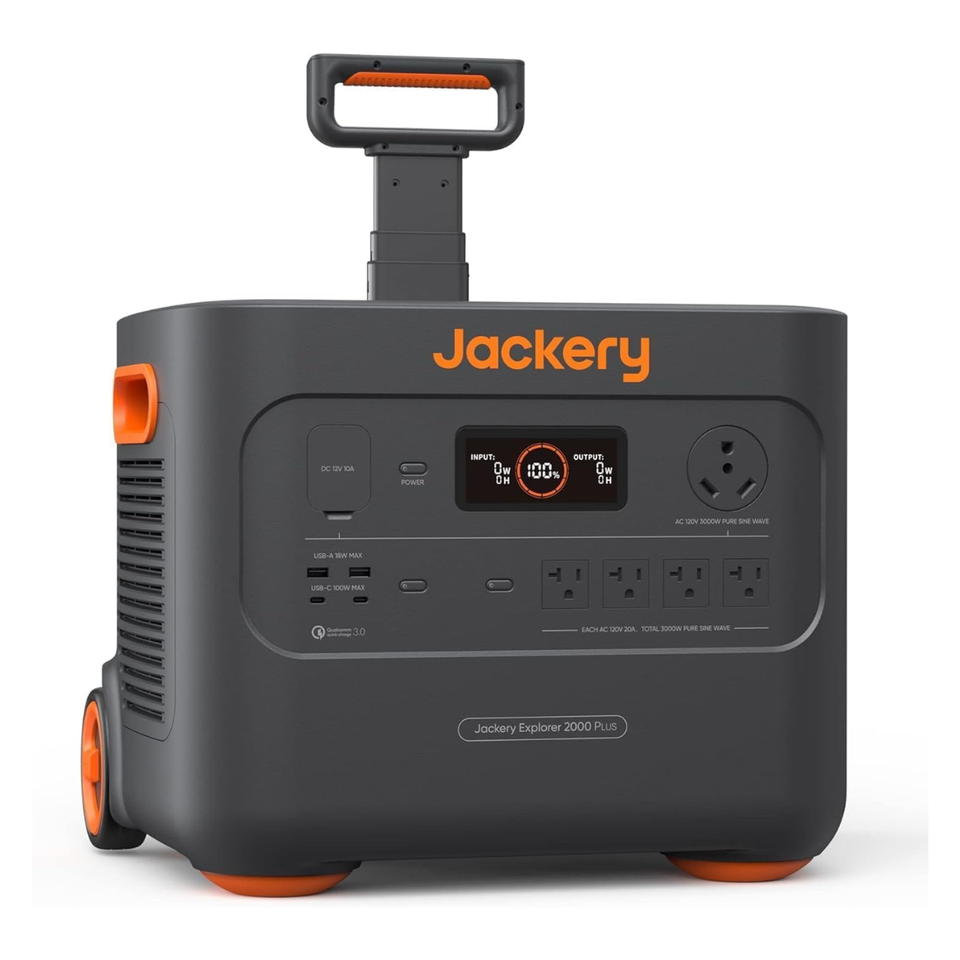 Jackery Solar Generator 4000 Kit — Explorer 2000 Plus + E2000 Plus Battery + 2× 200W Solar