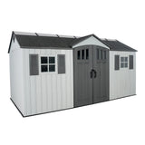 Lifetime 15×8 Storage Shed with Side Entry – UV-Protected HDPE | Model 60206