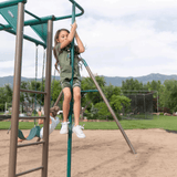 Lifetime Powder Coated Steel Swing Set with 4 Swing(s) , 1 Slide(s)