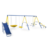 Sportspower Super 10 Metal Swing Set with Lifetime Warranty on Blow Molded Slide