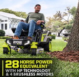 RYOBI 80V HP Brushless 30 in. Battery Electric Cordless Zero Turn Mower with 80V 10 Ah Batteries