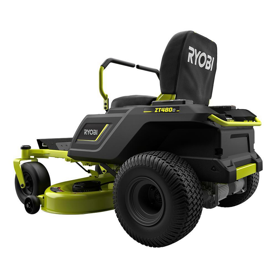 RYOBI 48V Battery Electric Zero-Turn Riding Mower — 42-inch Deck, 75 Ah