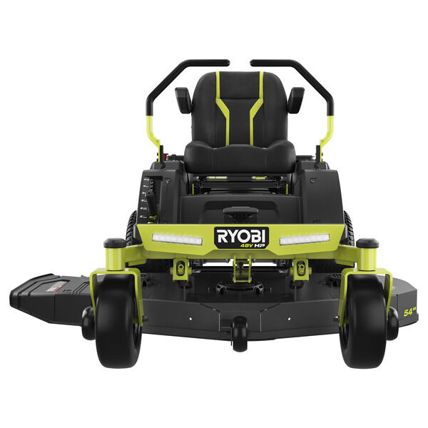 RYOBI 48V HP Brushless 54-inch Electric Zero-Turn Riding Mower — 115 Ah