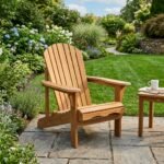 Astrynom Premium Ergonomic All-Weather Teak Adirondack Garden Lounge Chair