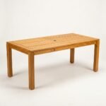 Astrynom Handcrafted Solid Teak Outdoor Dining Table (78" Weather-Resistant)